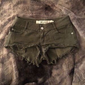 Brandy Melville Military Green Shorts